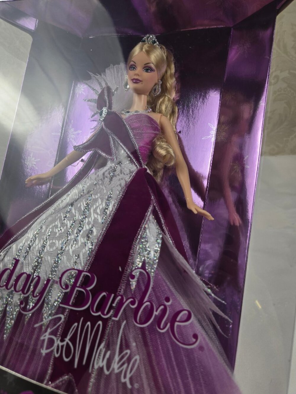 2005 Holiday Barbie Bob Mackie Doll New In Original Display Box Blonde Vintage - Picture 10 of 15